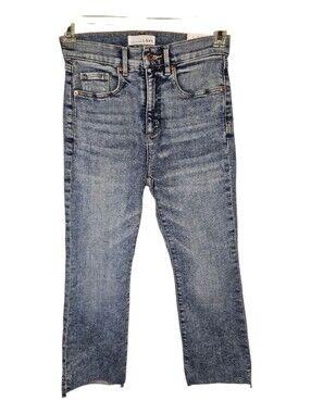 NWT Loft‎ Petite High Rise Kick Crop Blue Jeans Size 4/27